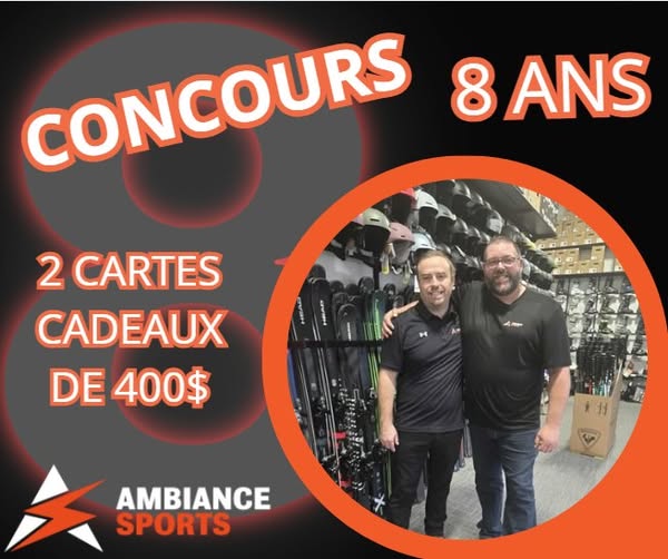 Concours 8e anniversaire Ambiance Sports !