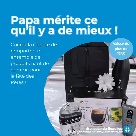 Concours Brunet Drummondville - Gagnez un superbe coffret de produits pour homme incluant : Calvin Klein, CW Beggs and Sons, GS Gourmet et Rabanne. Concours Brunet Drummondville - Gagnez un superbe coffret de produits pour homme incluant : Calvin Klein, CW Beggs and Sons, GS Gourmet et Rabanne.