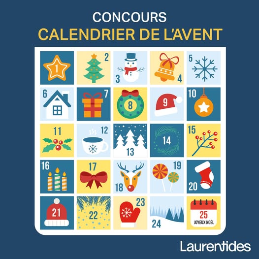 Concours Calendrier de l'Avent Tourisme Laurentides!