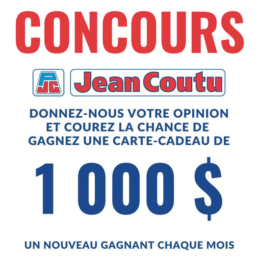Concours Carte-Cadeau Jean Coutu de 1000$ à Gagner