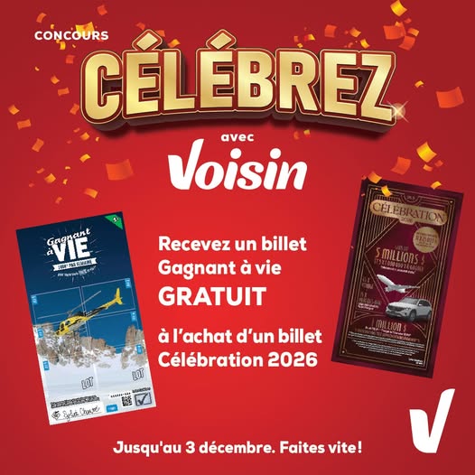 Concours Célébrez avec Voisin!