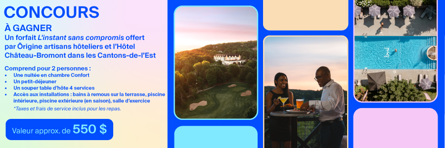 Concours Célébrons les 25 ans de Québec Vacances!