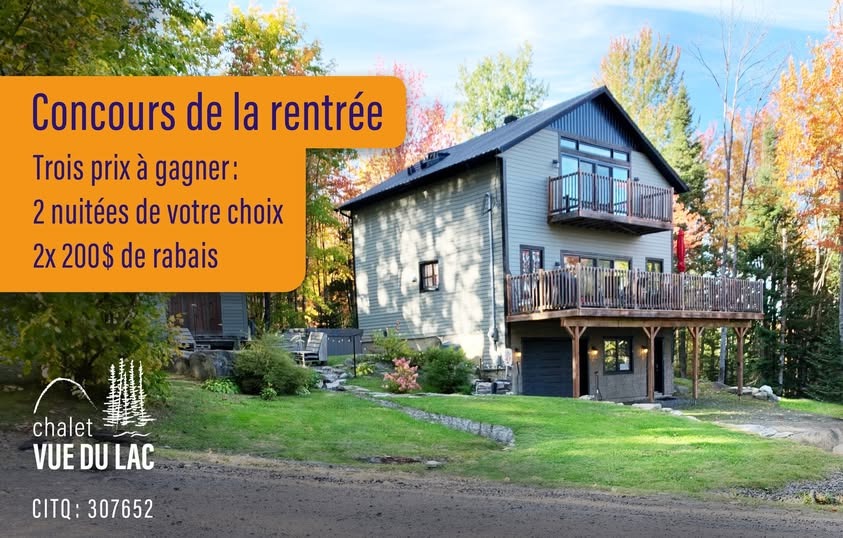 Concours Chalet - N&J - 2 nuits gratuites à gagner! Concours Chalet - N&J - 2 nuits gratuites à gagner!