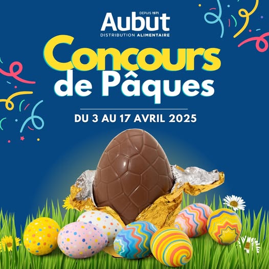 Concours Distribution alimentaire Aubut - Gagnez l'un des 2 chocolats de Pâques ultra gourmands, d’une valeur de 150$ chacun ! Concours Distribution alimentaire Aubut - Gagnez l'un des 2 chocolats de Pâques ultra gourmands, d’une valeur de 150$ chacun !