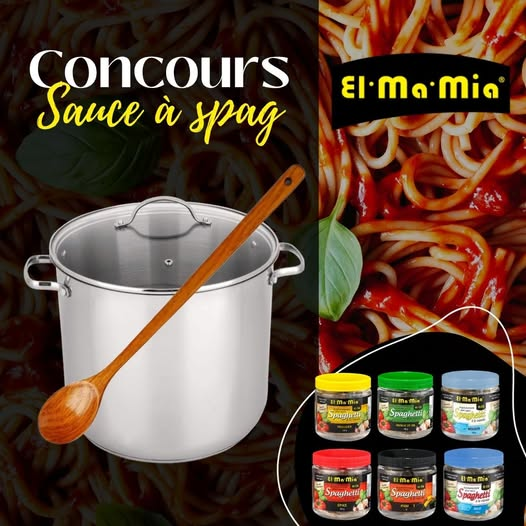 Concours Elmamia - Gagnez un ensemble parfait pour préparer la meilleure sauce à spaghetti!