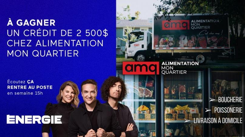 Concours Energie 94,3 - Remplissez votre frigo grâce à Alimentation Mon Quartier!