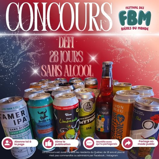 Concours Festival des Bières du Monde- Gagnez Produits mocktail, bières et découvertes festives!