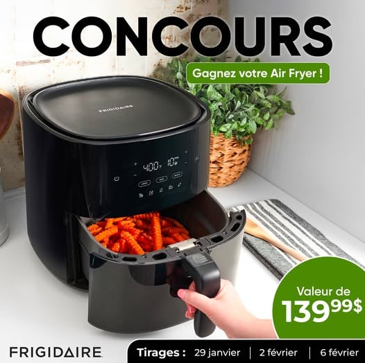 Concours Gagne ton Air Fryer pour le Super Bowl