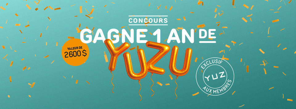 Concours Gagne un an de Yuzu sushi! Concours Gagne un an de Yuzu sushi!