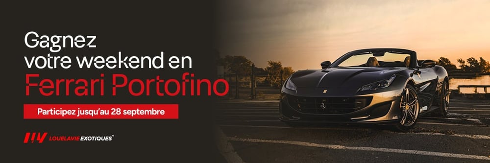 Concours Gagnez votre weekend en Ferrari Portofino Concours Gagnez votre weekend en Ferrari Portofino