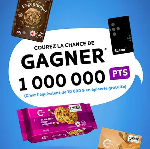 Concours Gagnez 1 000 000 de points Scène+!