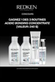 Concours Gagnez 1 des 3 routines Redken ABC!