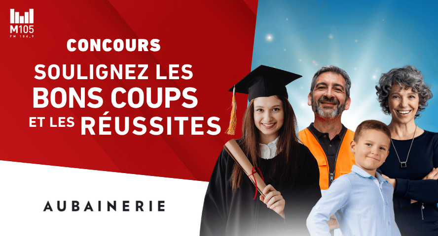 Concours M105 Gagnez 100$ chez l'Aubainerie!
