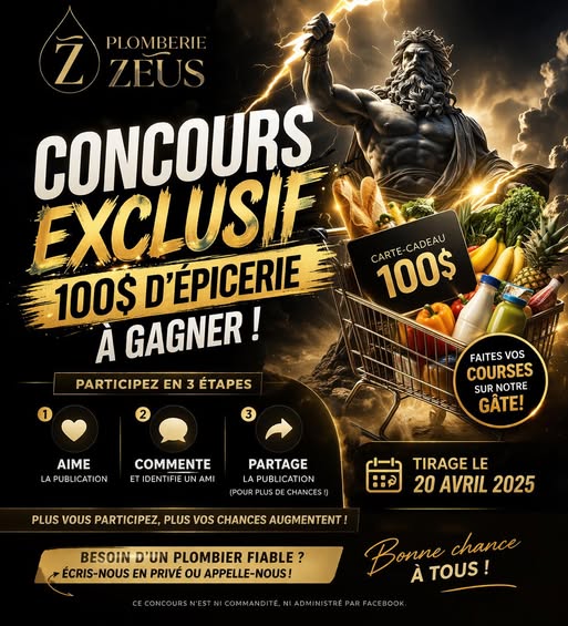 Concours Gagnez 100$ d'épicerie!