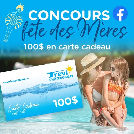 Concours Gagnez 100$ en carte-cadeau Trévi Châteauguay! Concours Gagnez 100$ en carte-cadeau Trévi Châteauguay!