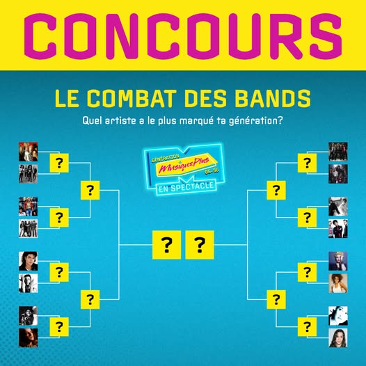 Concours Gagnez 2 billets pour le spectacle Génération MusiquePlus!