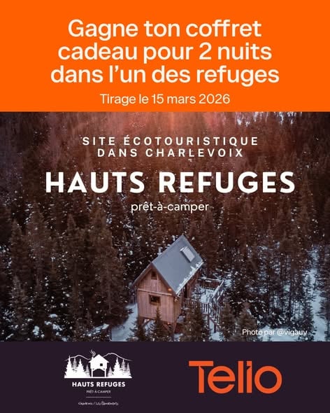 Concours Gagnez 2 nuits dans un refuge de rêve de chez Hauts Refuges!