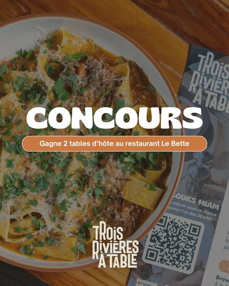 Concours Gagnez 2 tables d’hôte gastronomiques au restaurant Le Bette!
