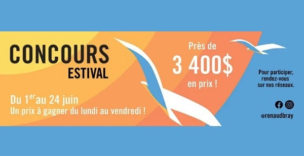 Concours Gagnez 3400$ en prix avec Renaud Bray!