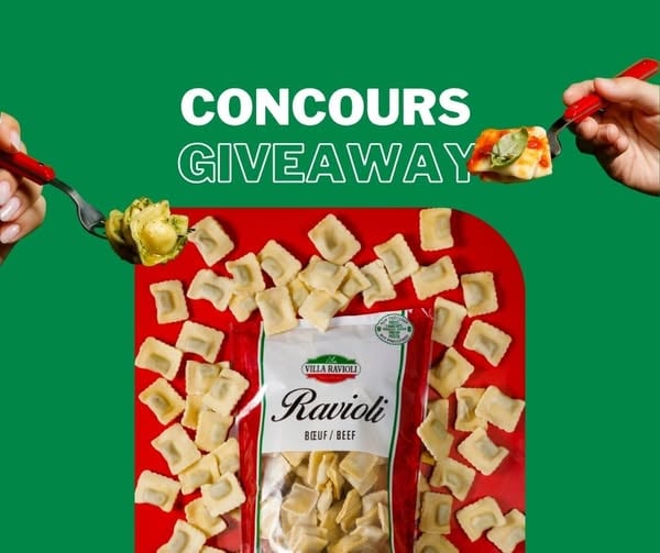 Concours Gagnez 50 $ de produits Villa Ravioli!
