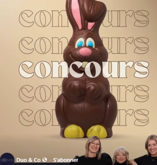 Concours Gagnez Alex le lapin géant de Chocolats favoris d'une valeur de 140$!