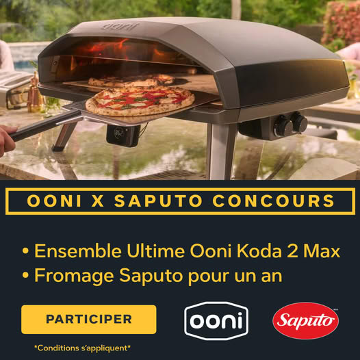 Concours Gagnez avec Ooni et Saputo !