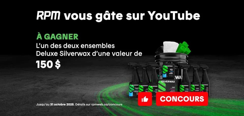 Concours Gagnez avec RPM : 1 des 2 ensembles DELUXE Silverwax pour votre véhicule Concours Gagnez avec RPM : 1 des 2 ensembles DELUXE Silverwax pour votre véhicule