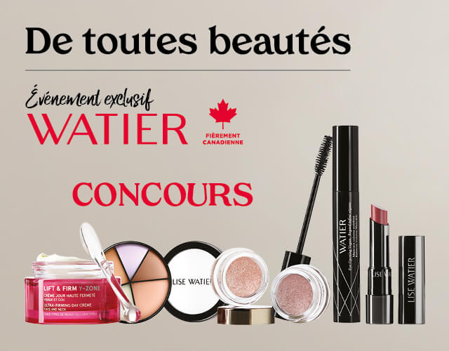 Concours Gagnez avec Uniprix et Watier : 1 des 5 ensembles-cadeaux beauté d’une valeur de 250 $ Concours Gagnez avec Uniprix et Watier : 1 des 5 ensembles-cadeaux beauté d’une valeur de 250 $