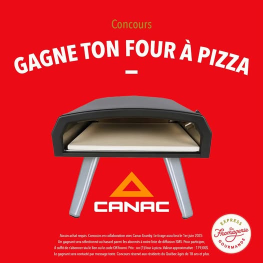 Concours Gagnez ce magnifique four à pizza! Concours Gagnez ce magnifique four à pizza!