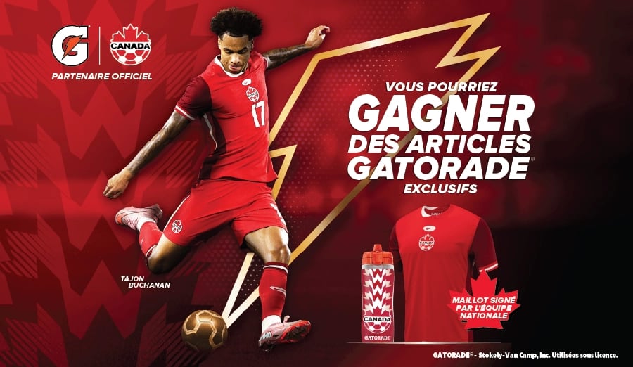 Concours Gagnez des articles Gatorade!
