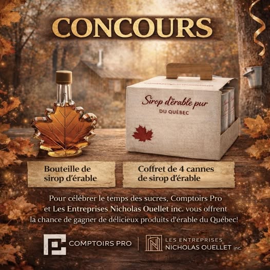 Concours Gagnez des produits d'érable!