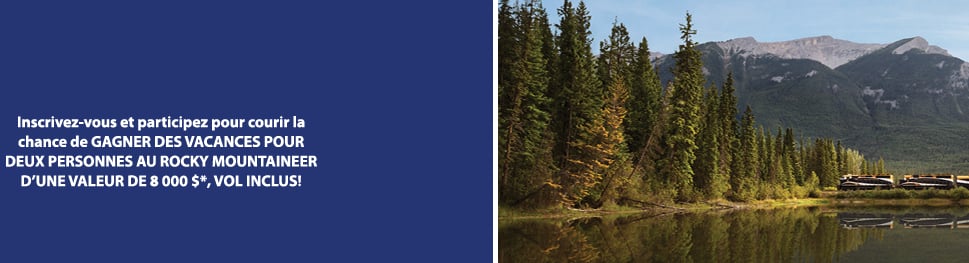 Concours Gagnez des vacances au Rocky Mountaineer, vols inclus, pour deux personnes