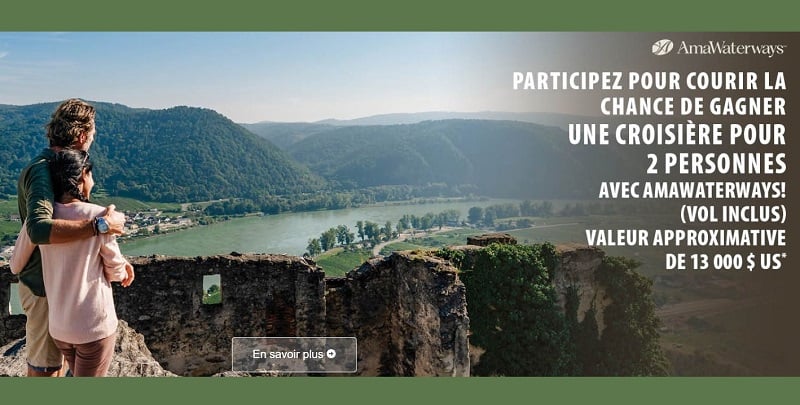 Concours Gagnez des vacances pour deux en Europe!