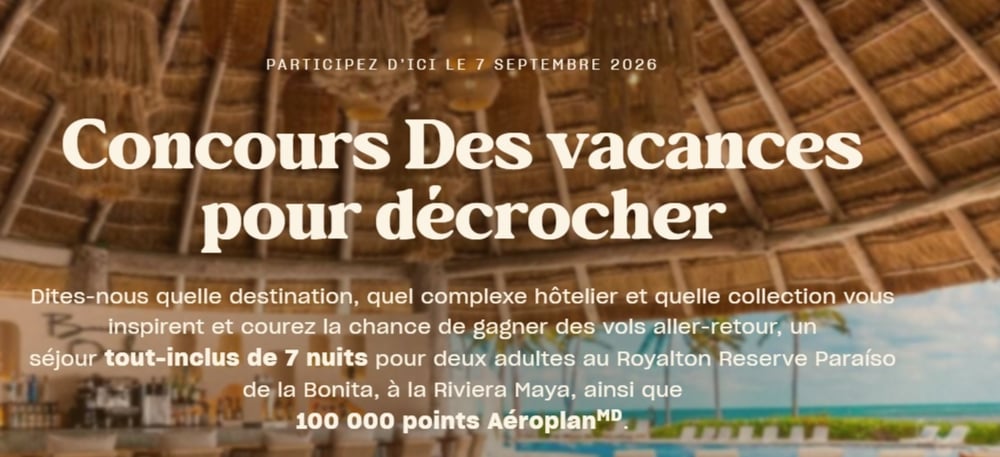 Concours Gagnez des vacances au Mexique!