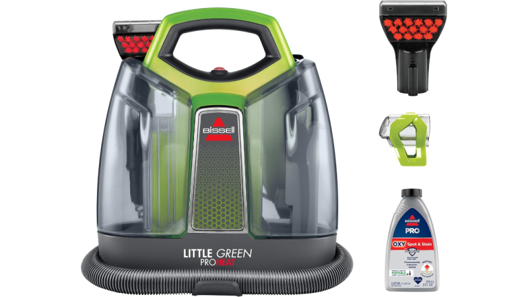 Concours Gagnez le détacheur portable BISSELL Little Green ProHeat : éliminez les taches tenaces en un clin d'œil!
