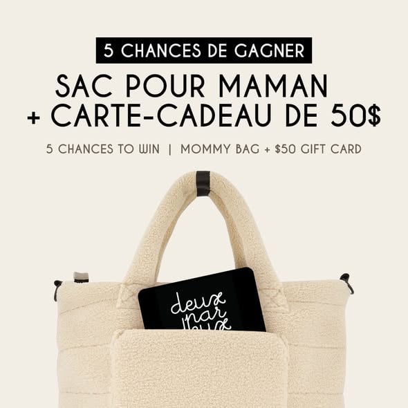 Concours Gagnez l'un 5 sacs pour maman et l'une des 5 cartes-cadeaux de 50$!