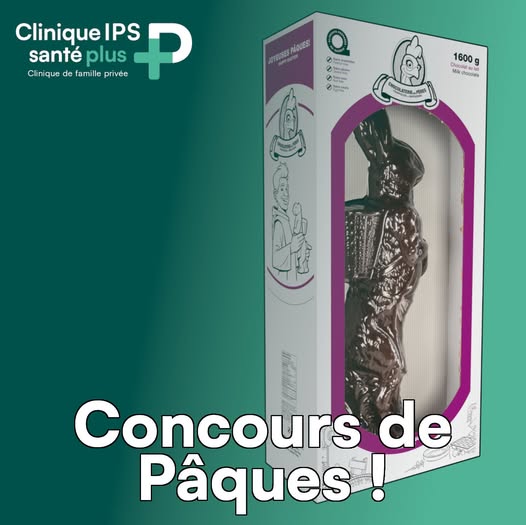 Concours Gagnez l'un des deux énormes lapin en chocolat!