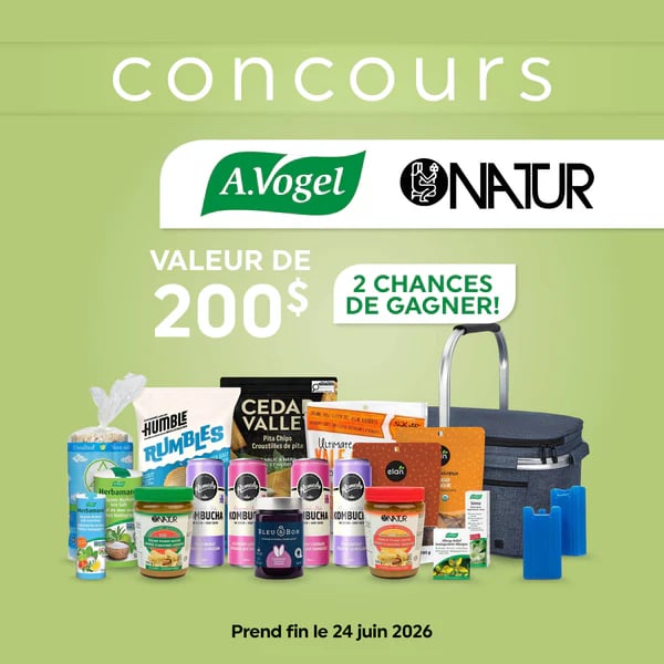 Concours Gagnez l’un des deux paniers-cadeaux santé de A. Vogel et Natur!