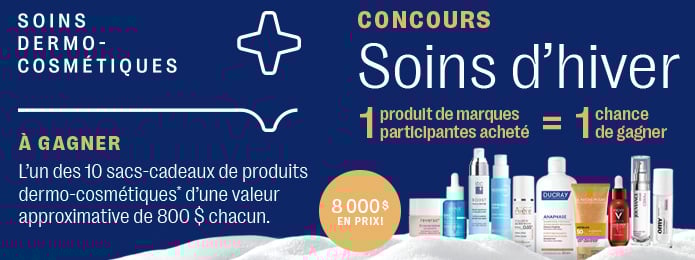 Concours Gagnez l’un des dix (10) sacs-cadeaux de produits dermo-cosmétiques!