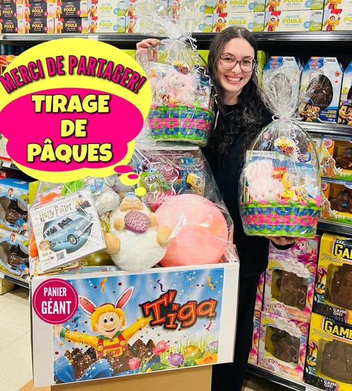 Concours Gagnez l'un des trois paniers de pâques!