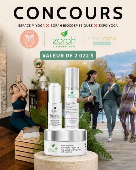 Concours Gagnez l'un des trois prix Expo Yoga & bien-être!