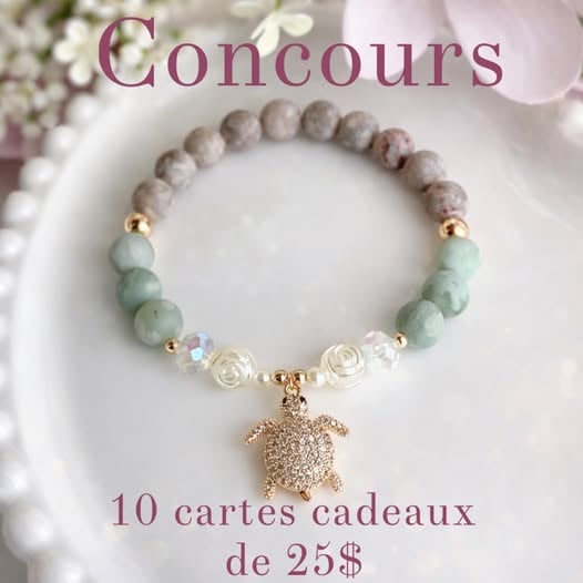 Concours Gagnez l'une des 10 cartes-cadeaux de 25$ Sarah Boulet Bijoux Lauthentique!