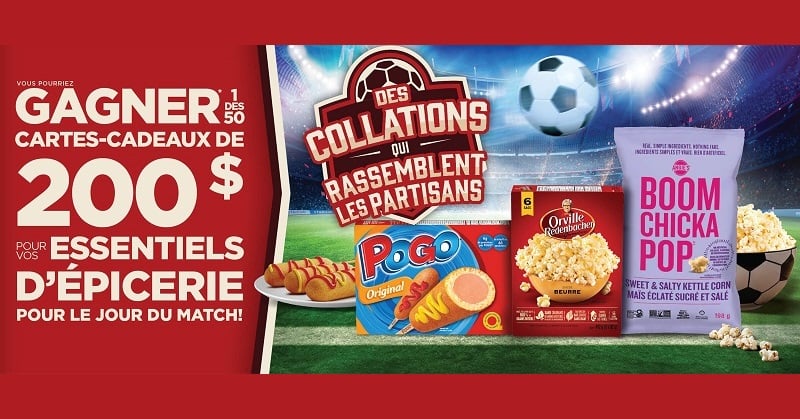 Concours Gagnez l'une des 50 cartes-cadeaux de 200$ UberEats, Instacart ou DoorDash!