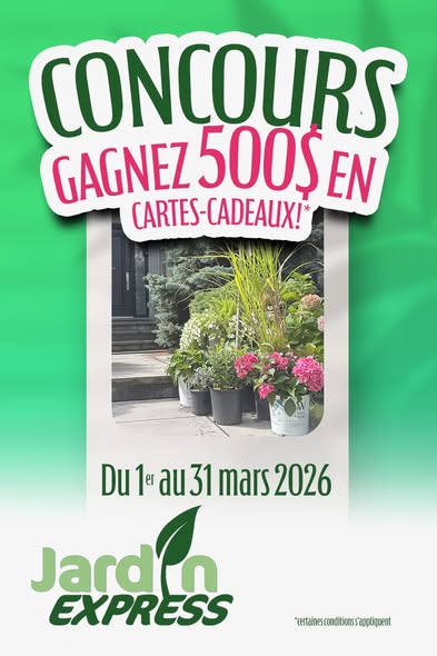 Concours Gagnez l'une des cinq cartes cadeaux de 100$!