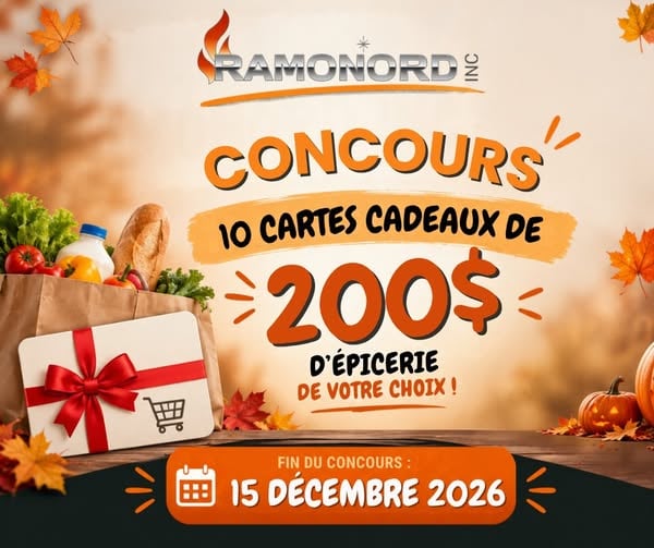 Concours Gagnez l'une des dix cartes-cadeaux de 200$ pour l'épicerie de votre choix!