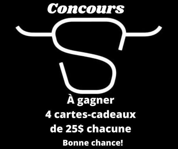 Concours Gagnez l'une des quatre cartes-cadeaux Steve Steakhouse de 25$!