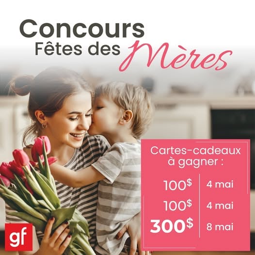 Concours Gagnez l'une des trois cartes-cadeaux Gagnon Frères!