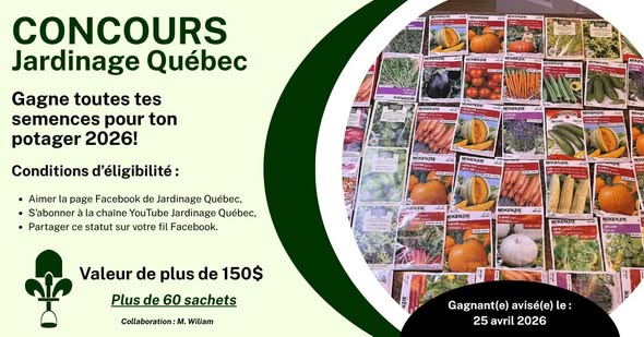 Concours Gagnez toutes vos semences pour votre potager!