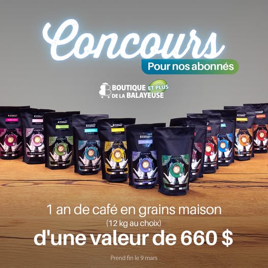 Concours Gagnez un an de café en grains!