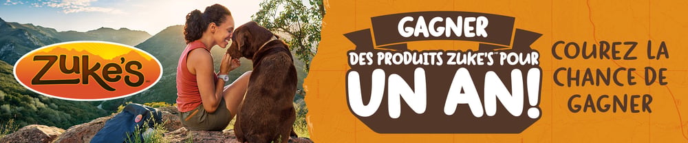 Concours Gagnez un an de produits Zukes's!